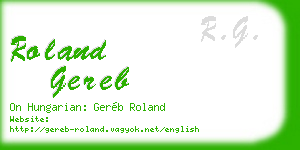 roland gereb business card
