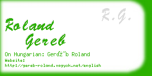 roland gereb business card